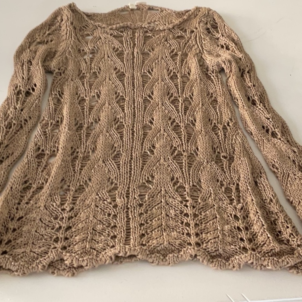 Women's Tan Knit Sweater